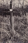 Alfred Wesson's original grave marker