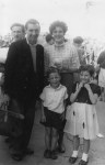 Philip, Nancy, Trevor and Sonia on holiday in Wales in 1956